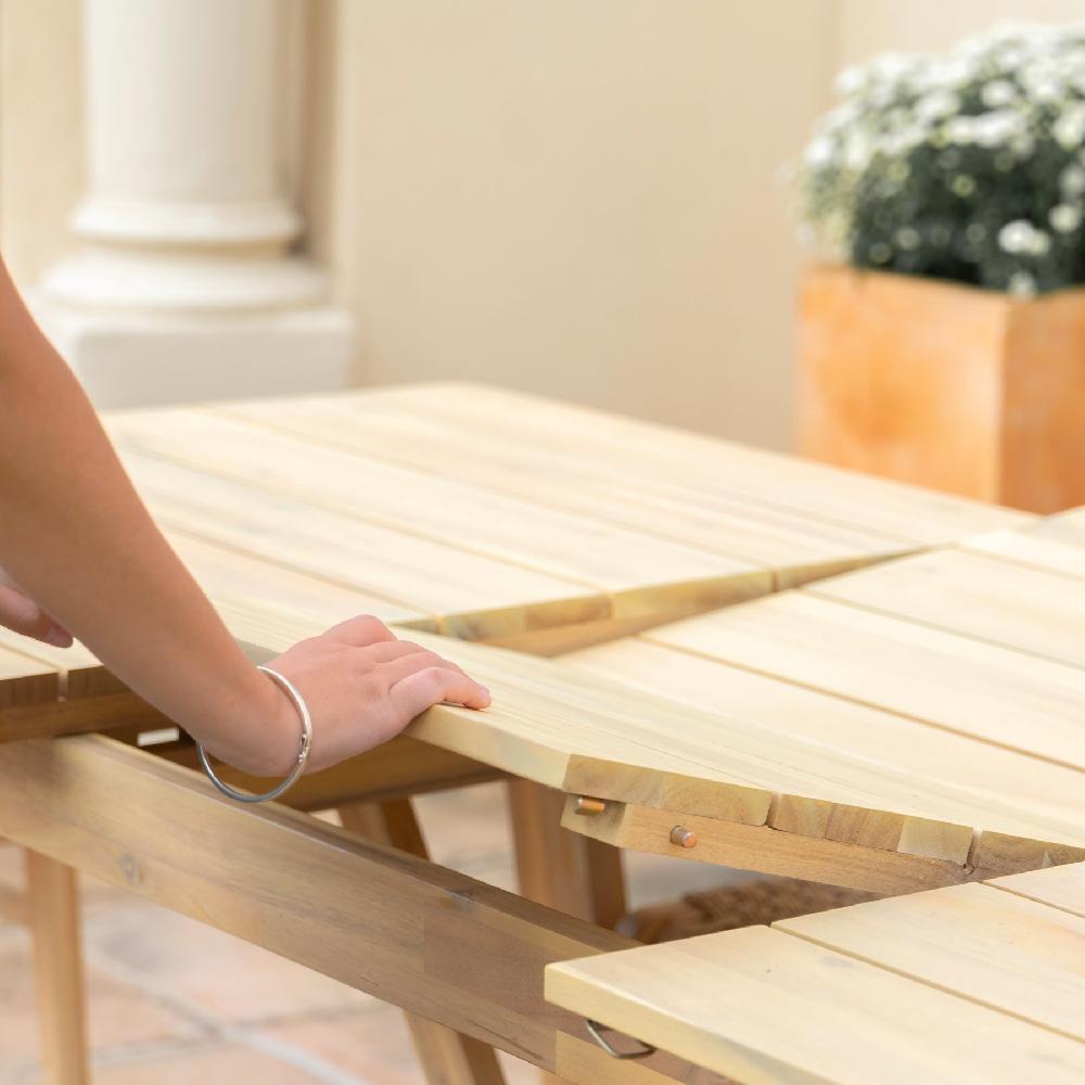 Set Comedor 8pl Extensible Madera 220/300x100 - Lamas & Modena