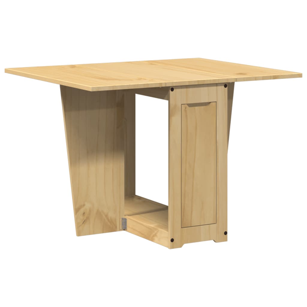 Set Comedor Plegable Mariposa 5 Uds | Juego De Muebles De Jardín Corona Madera Pino Marrón CFW310778