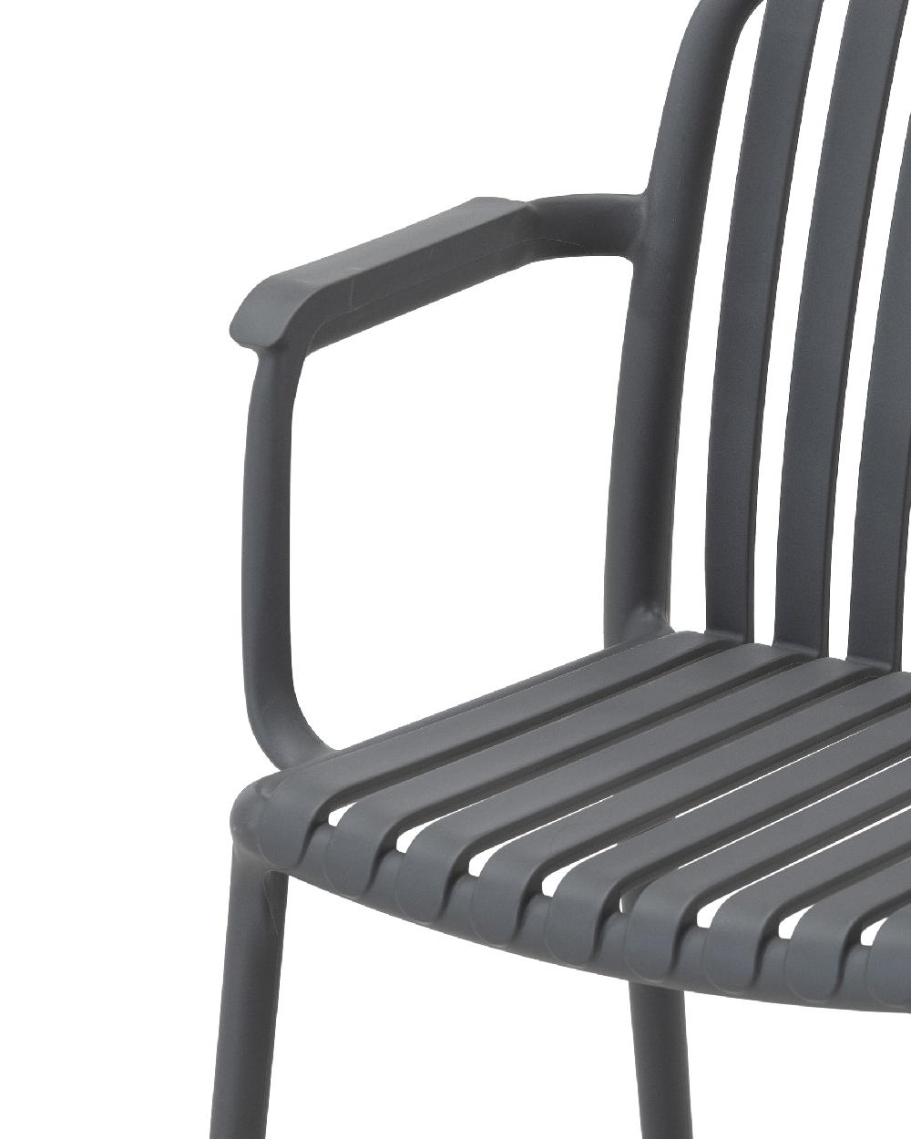 Set De Comedor Jardin Extensible 8 Plazas Antracita - Ottawa & Cora