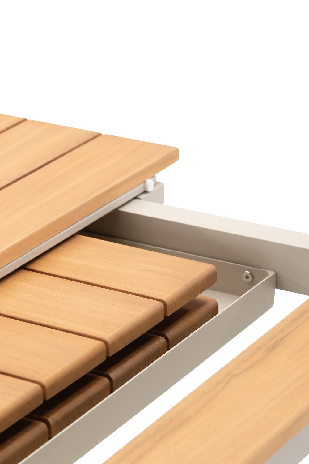 Set De Comedor Jardin Extensible 8 Plazas Beige - Ottawa