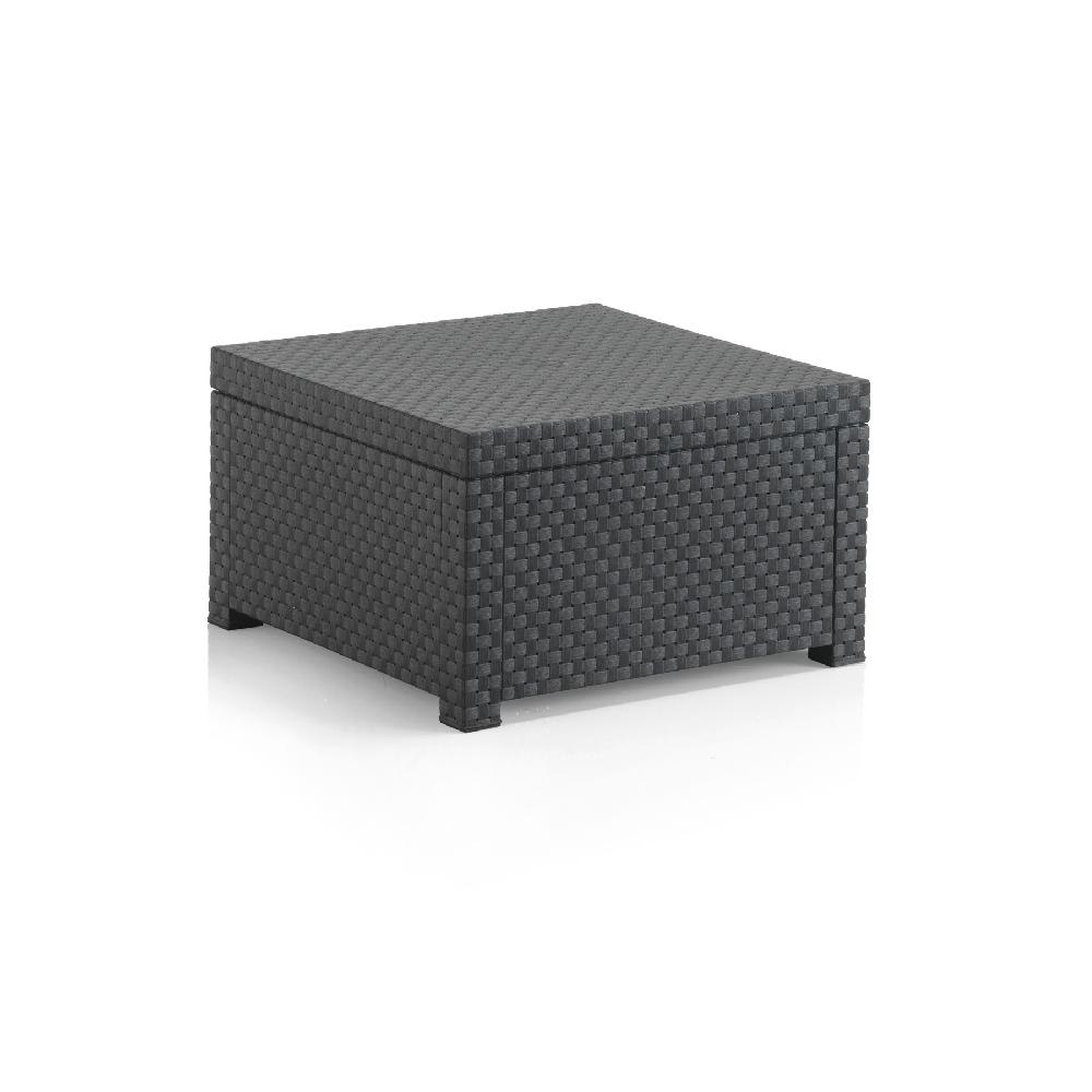 Set De Jardín DIVA TETE A TETE ANTRACITA De 2 Plazas