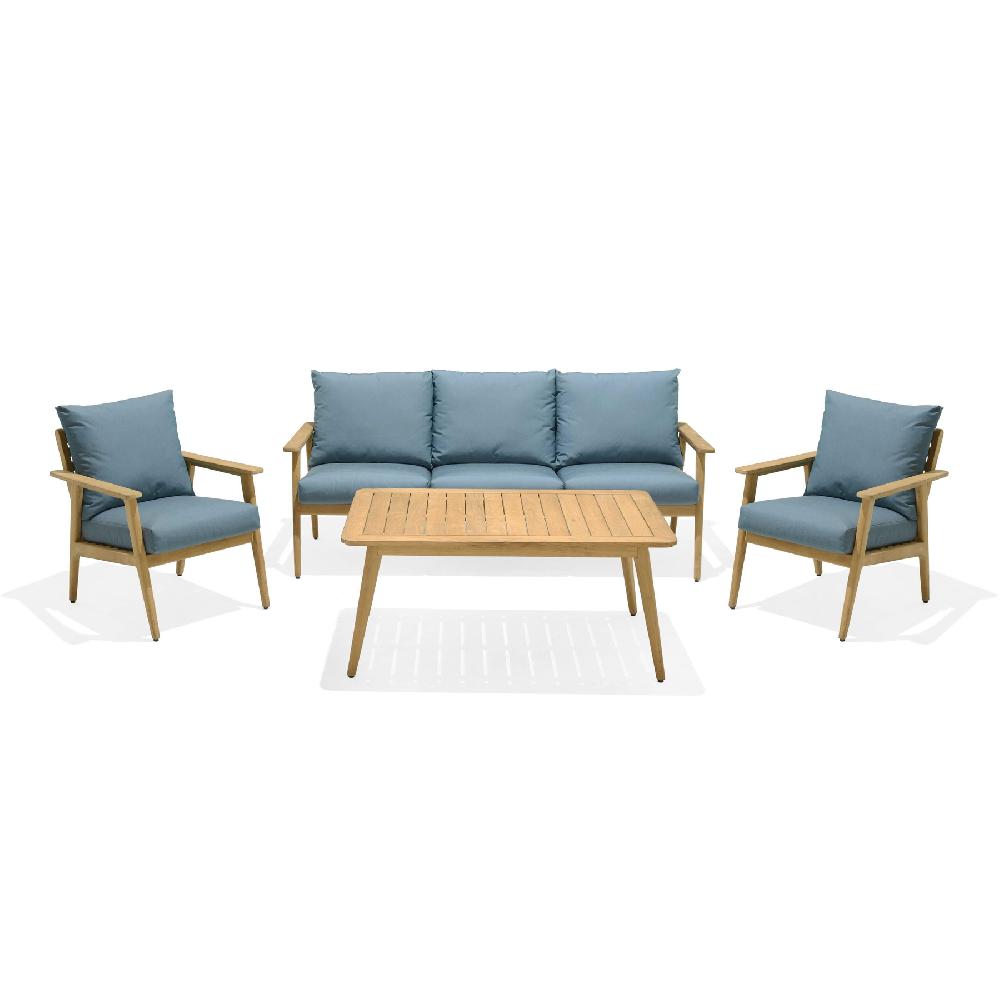 Set De Jardín Eve De Madera De Teca 5 Plazas