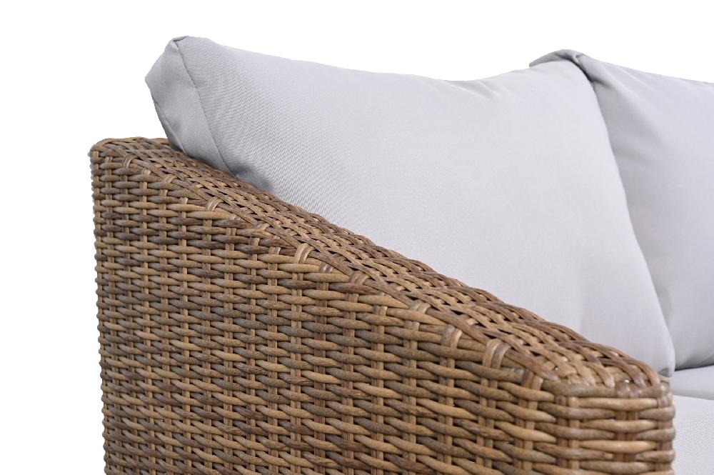 Set De Muebles De Porche De Aluminio Salónica (sofá + Mesa). Parte Conjunto