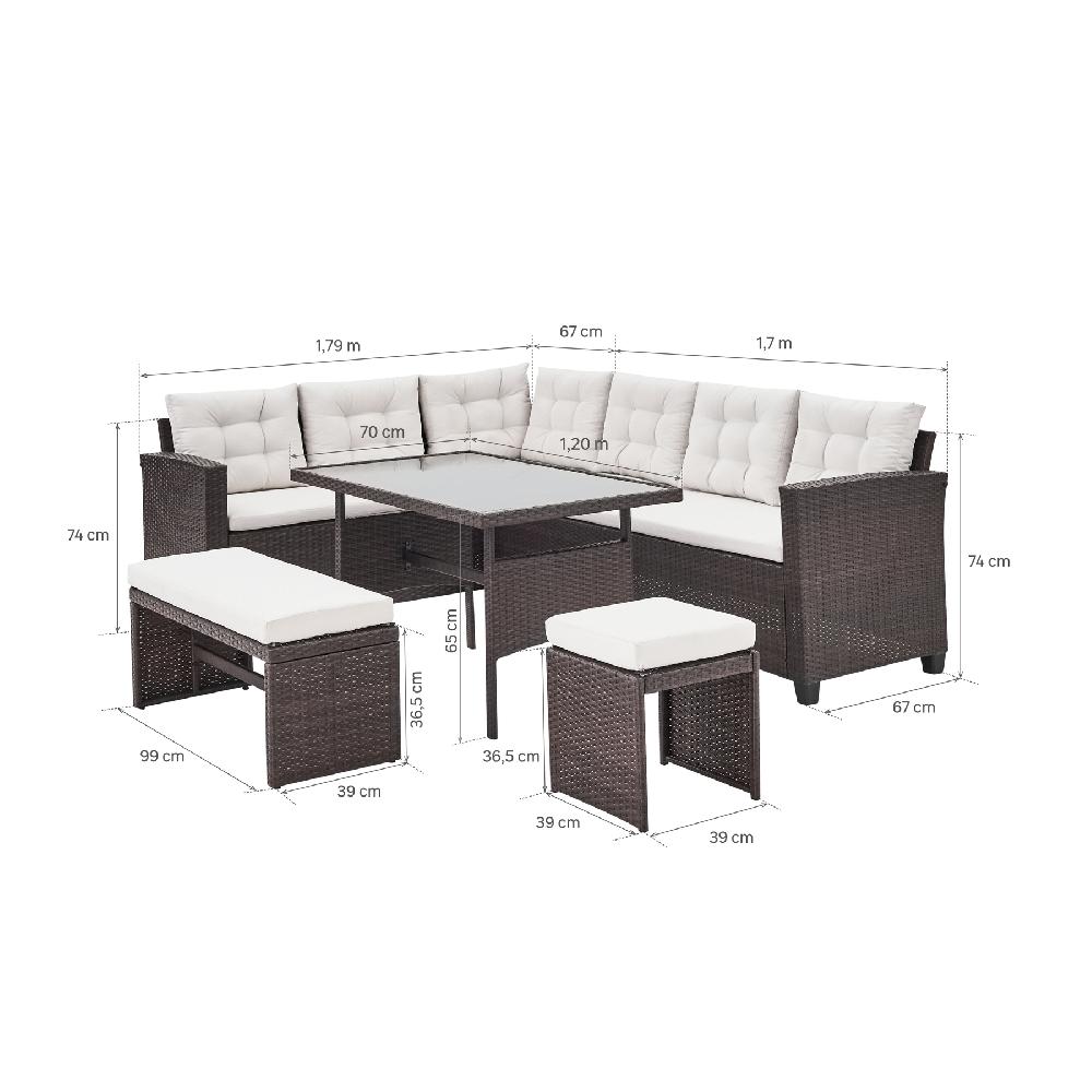 Set De Porche De Jardín Esquinero Ontario