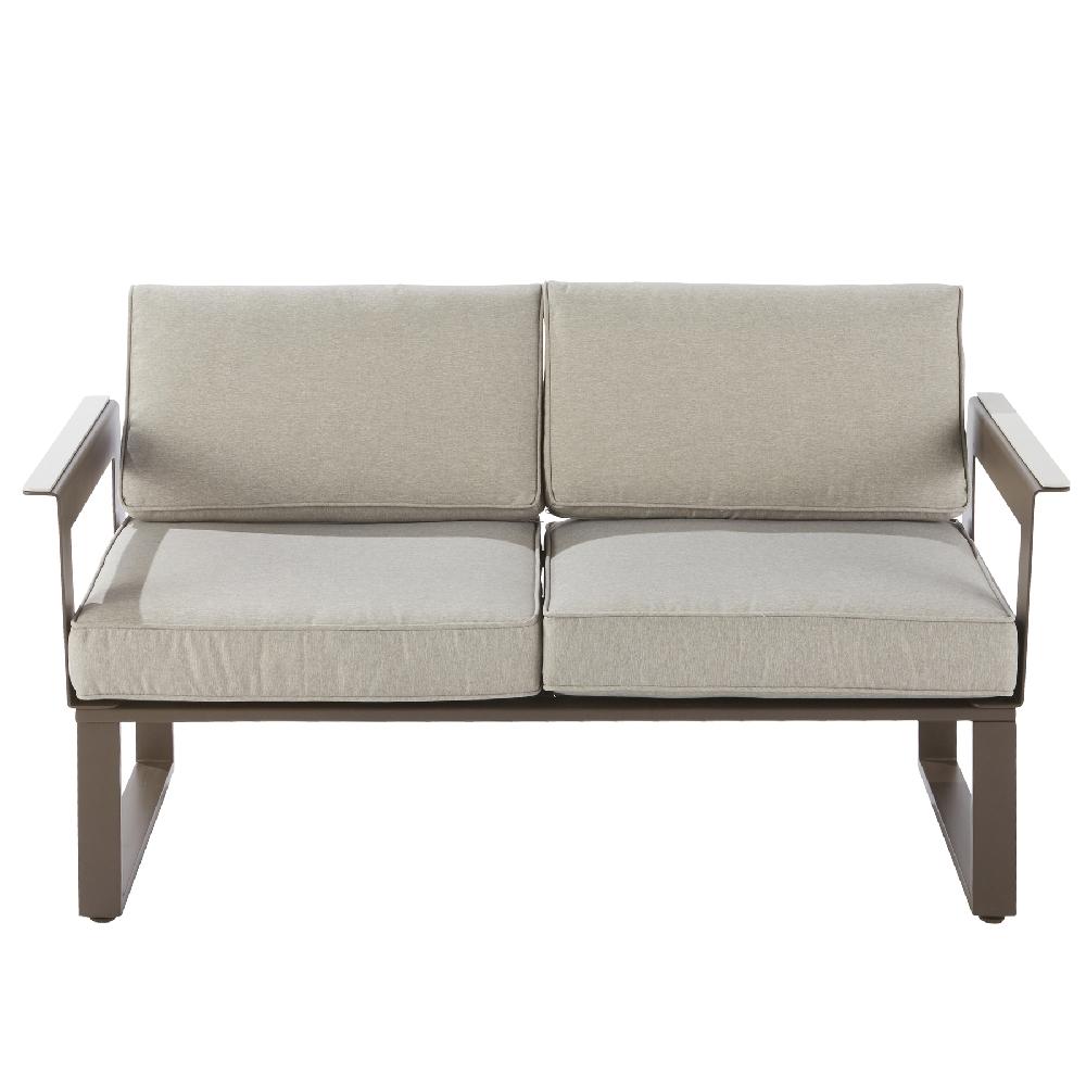 Set De Porche NATERIAL Odyssea De Aluminio Moka Para 4 Personas