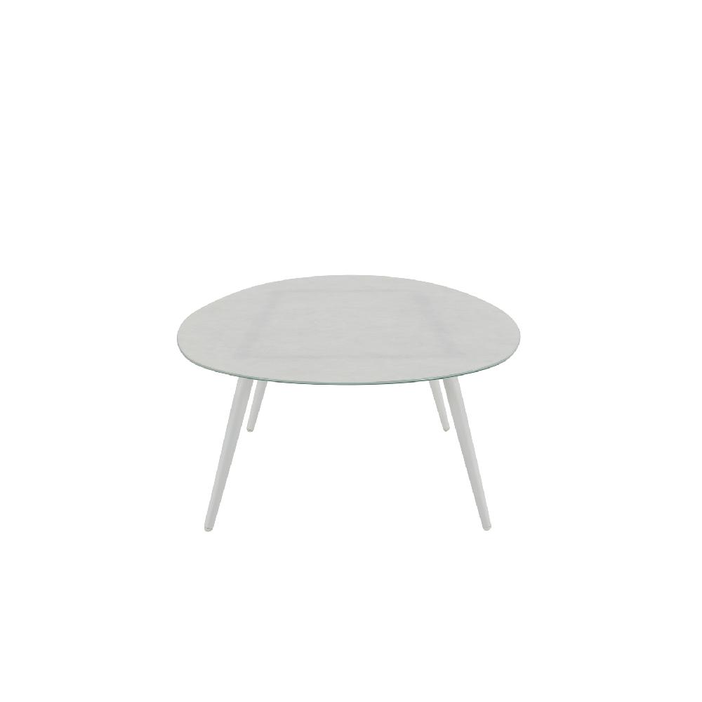 Set De Porche Naterial Orna De Aluminio Blanco Para 5 Personas