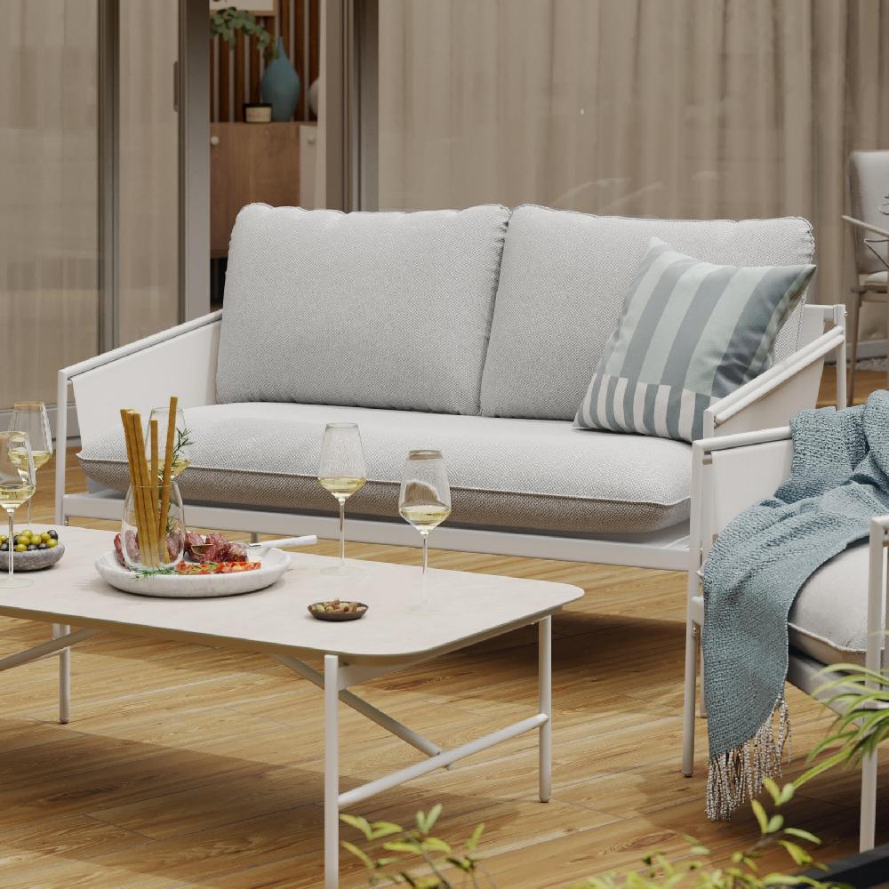 Set De Porche NATERIAL Sigma De Acero Para 4 Personas