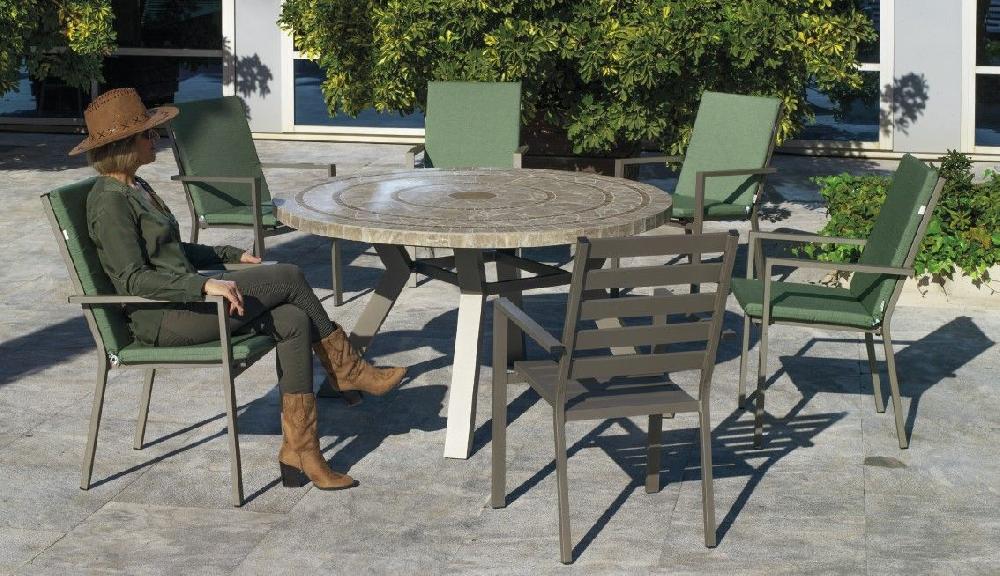 SET MOSAICO HALIFAX/PALMA-150/6+6CP TABLERO CERAMICO ALUMINIO CHAMPAG