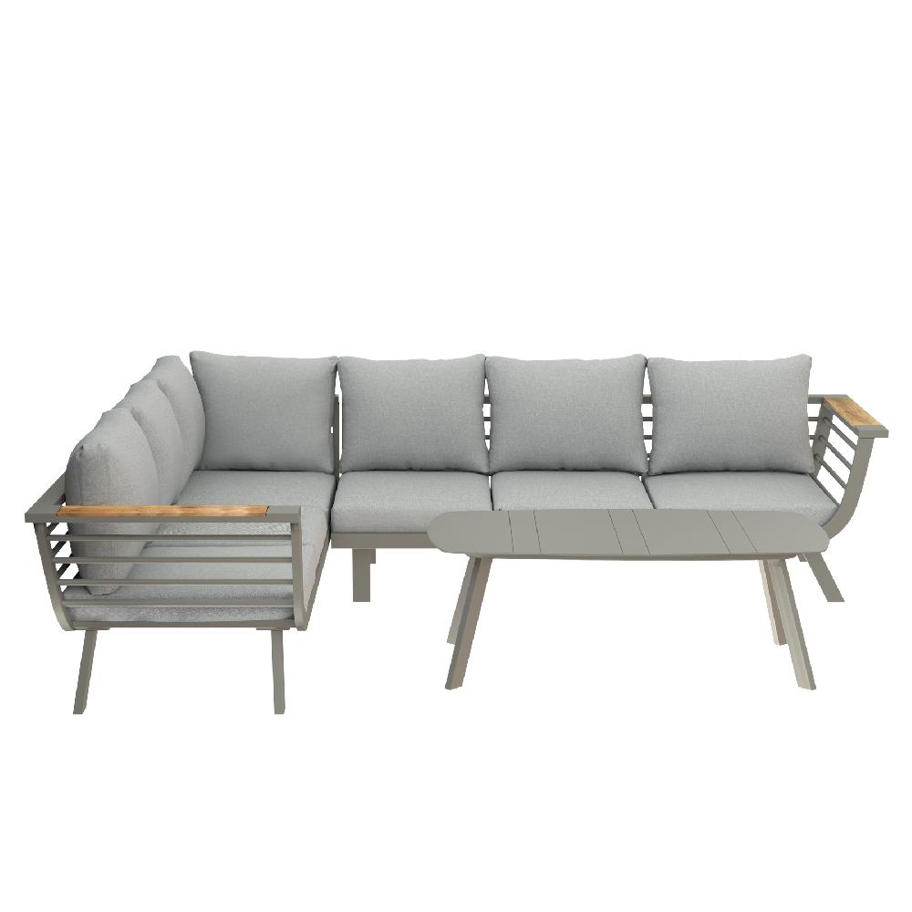 Set Porche Neckar De Aluminio Para 6 Personas