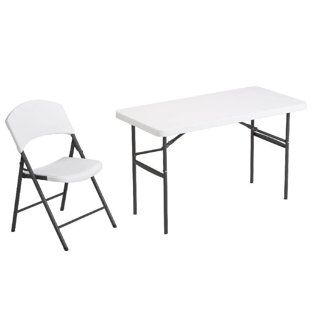 Silla plegable de jardín de acero Catering blanco