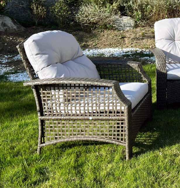 Sofa + 2 Sillas + Mesa De Ratan PE Modelo YYTBST-SF