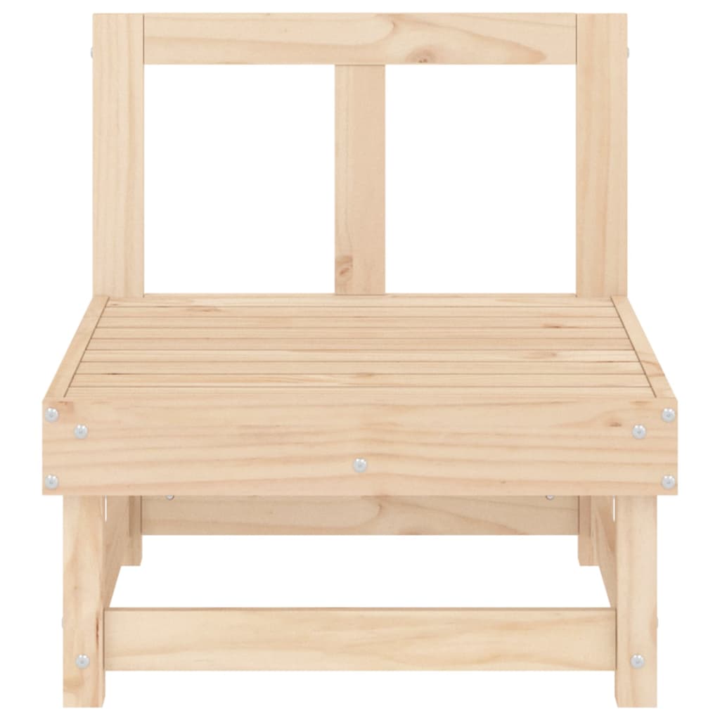 Sofá Central De Jardín | Sofá De Exterior Madera Maciza De Pino CFW598526