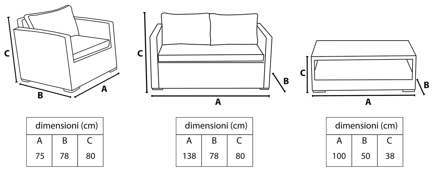Sofá Kioss (2 Plazas) - Gris