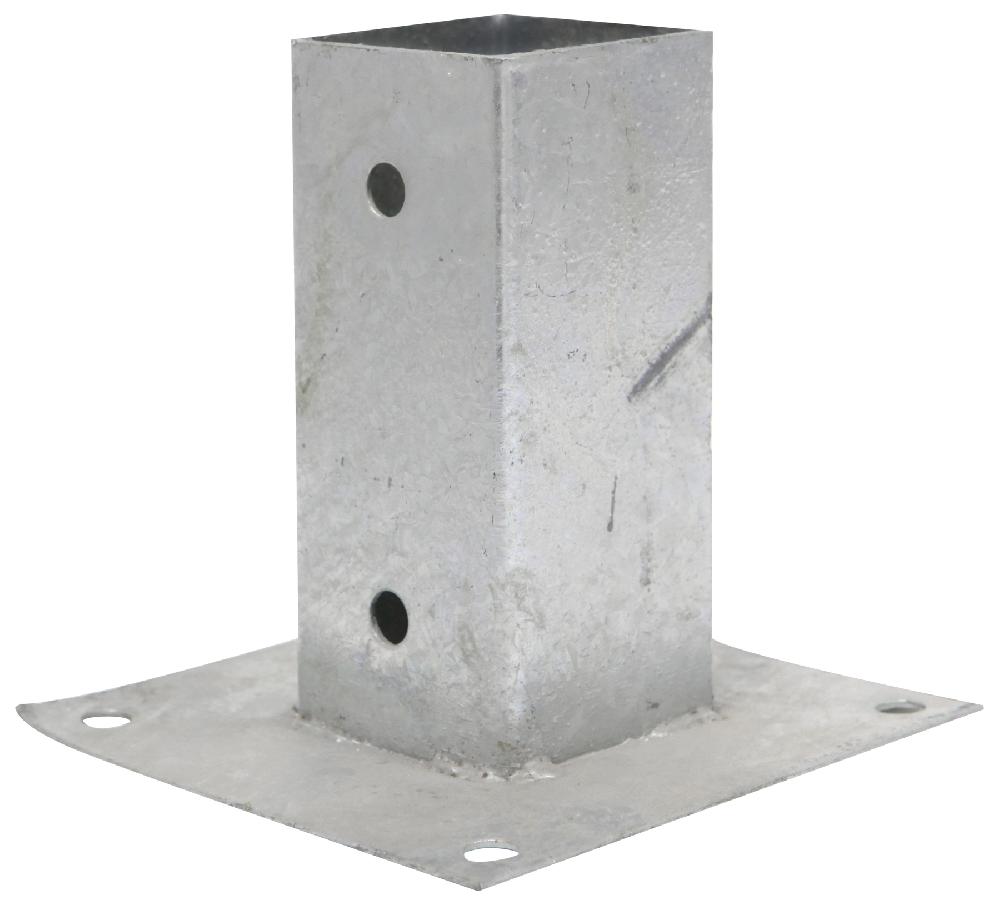 Soporte de metal para poste de 6x6 cm para atornillar al suelo