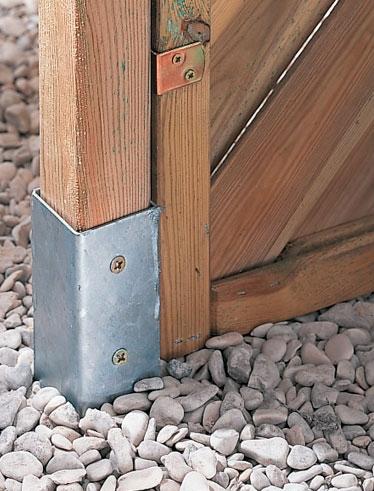 Soporte De Metal Para Poste De 7x7 Cm Para Atornillar Al Suelo