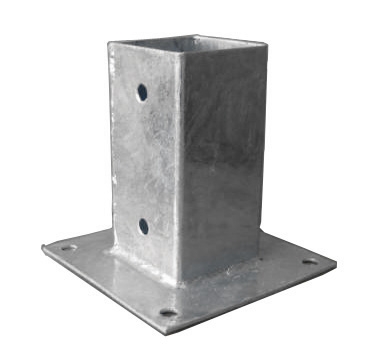 Soporte De Metal Para Poste De 7x7 Cm Para Atornillar Al Suelo
