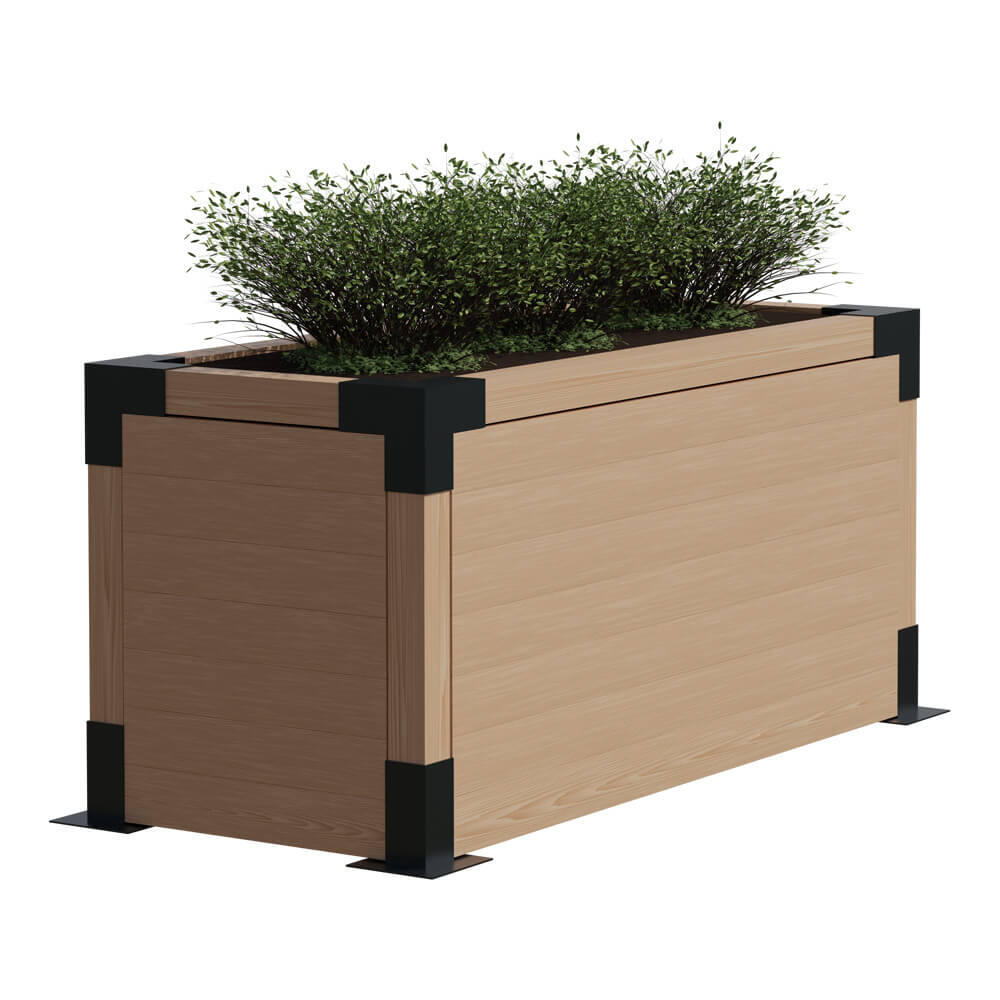 Soporte De Suelo "PLUG-IN" 71x71 Mm (K) Para Postes De Madera 7x7 Cm