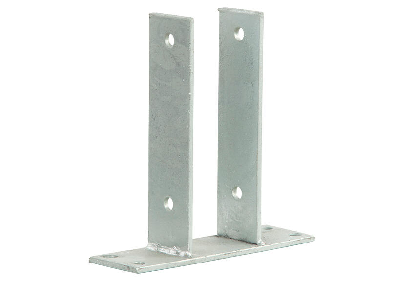 Soporte Para Suelo Hormigón De Acero Galvanizado De 7x7 Cm