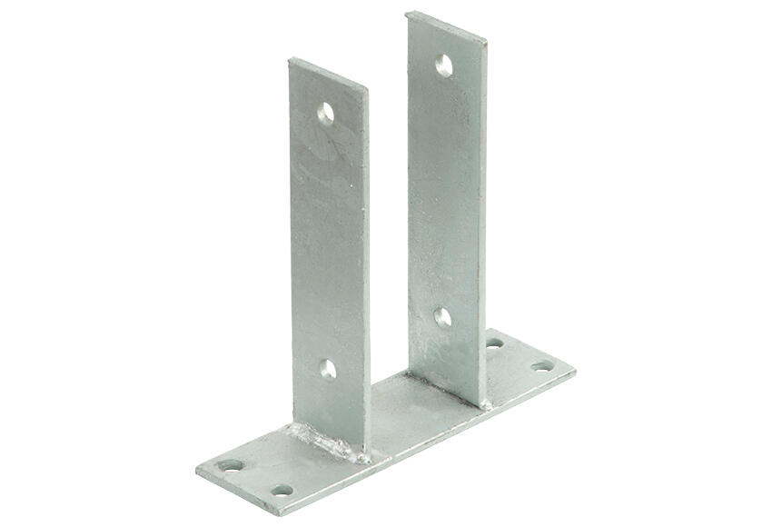 Soporte para suelo hormigón de acero galvanizado de 7x7 cm