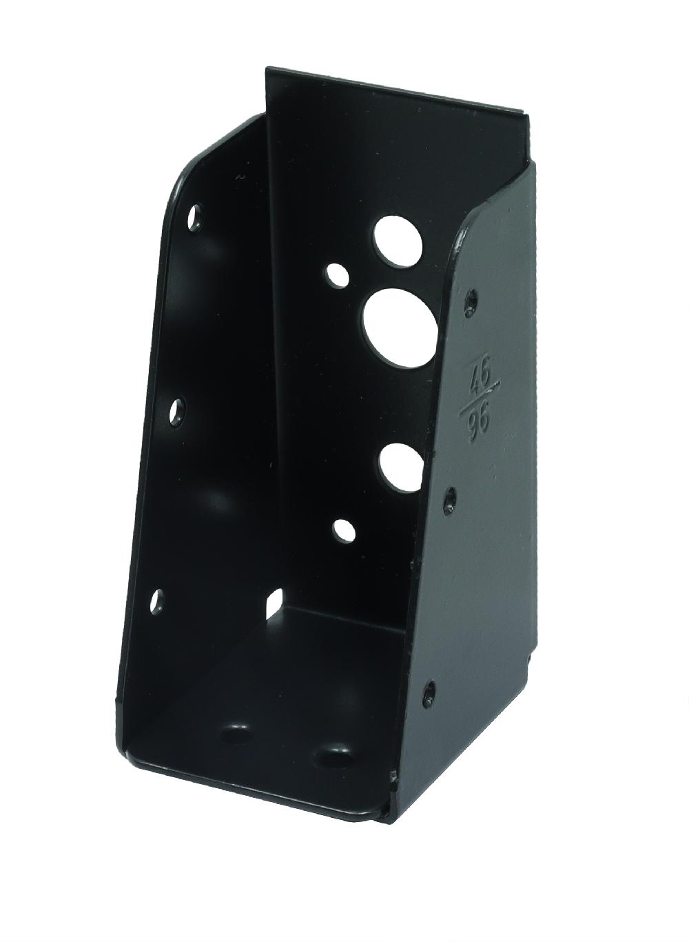 Soportes de vigas negros sin pestaña para vigas de 4 5 x 9 cm - Por unidad