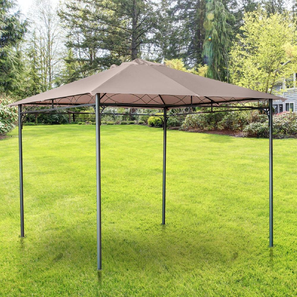 Techo De Repuesto Para Cenador OUTSUNNY Poliéster Beige 298x295 Cm 84C-141BG