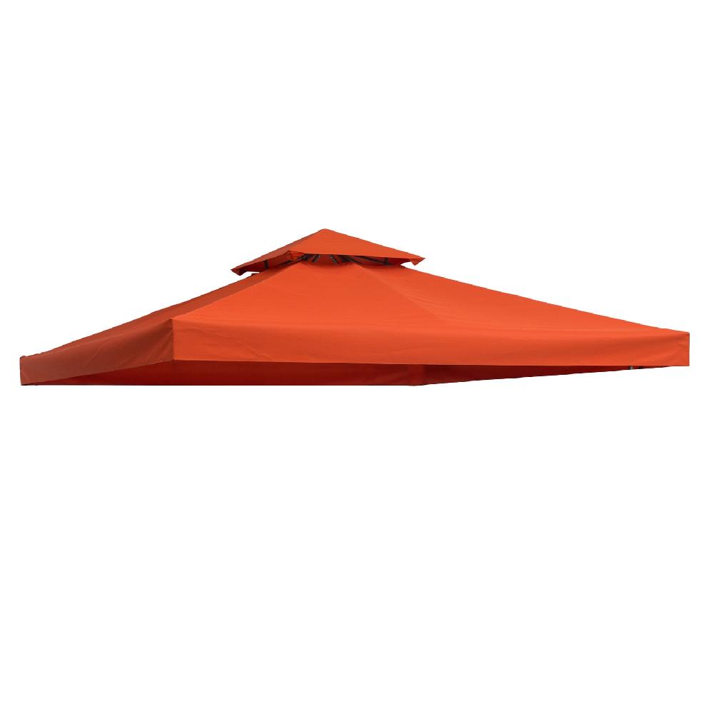 Techo Reemplazo Para Carpa OUTSUNNY Poliéster Rojo Óxido 300x300 Cm 100110-053TE