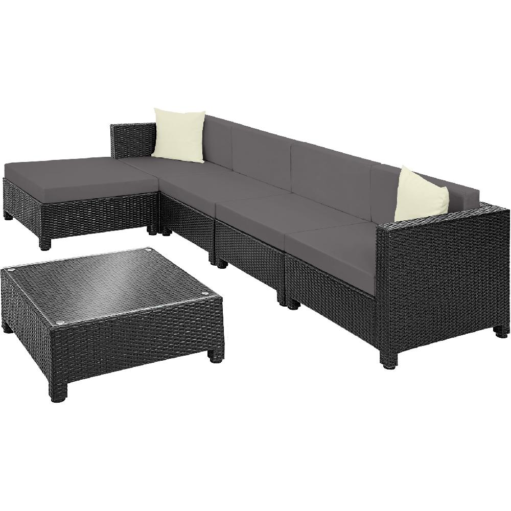 TECTAKE Conjunto De Ratán Con Estructura De Aluminio