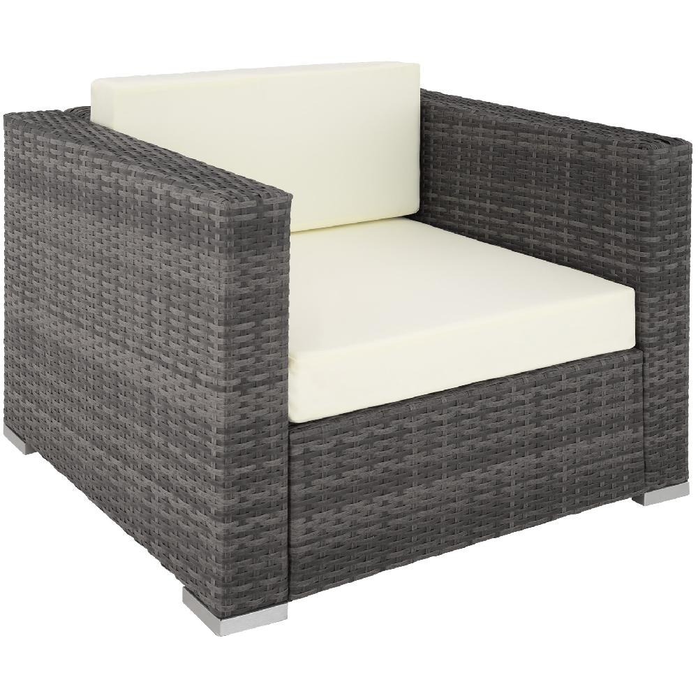 TECTAKE Conjunto De Ratán Con Estructura De Aluminio