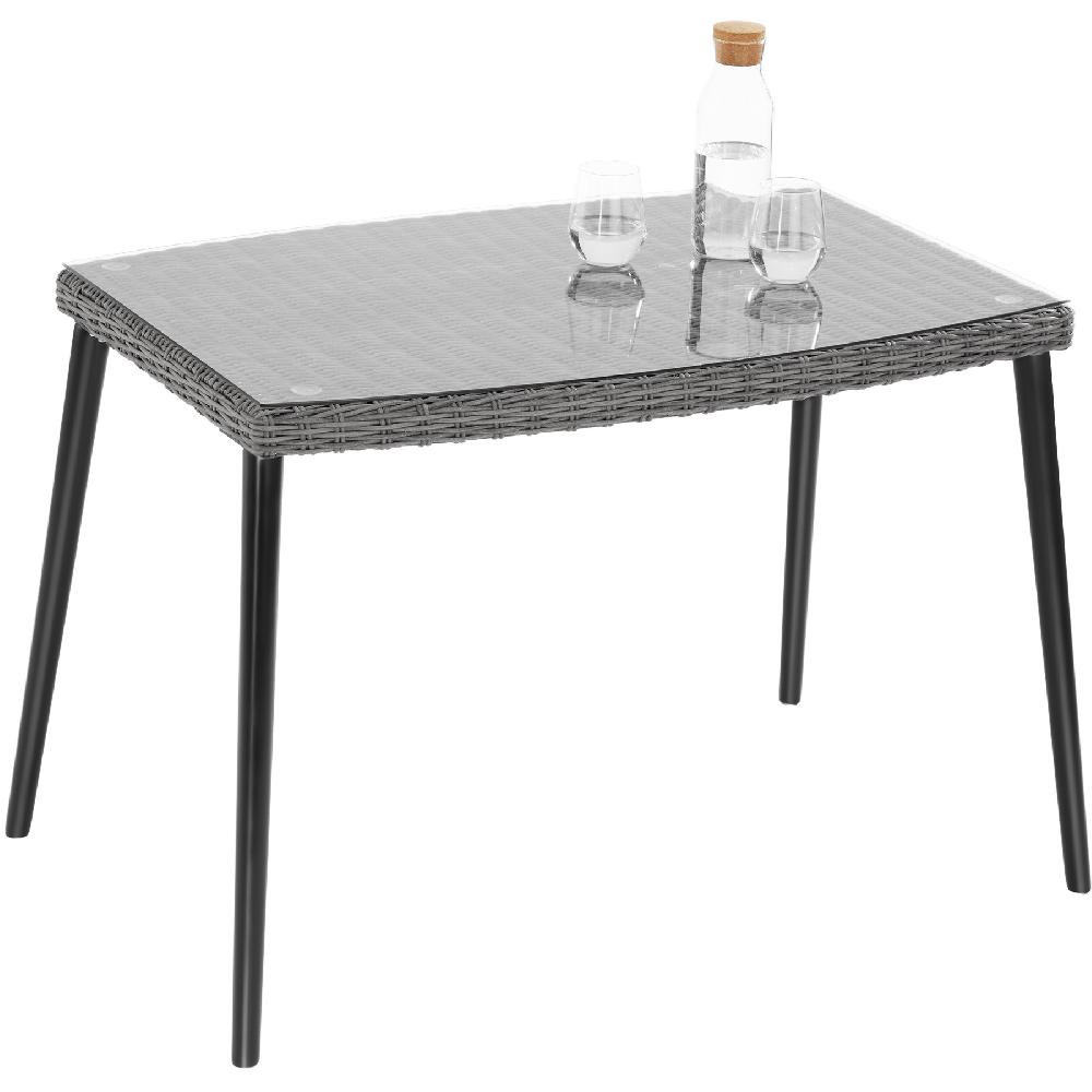 TECTAKE Conjunto De Ratán Con Estructura De Aluminio