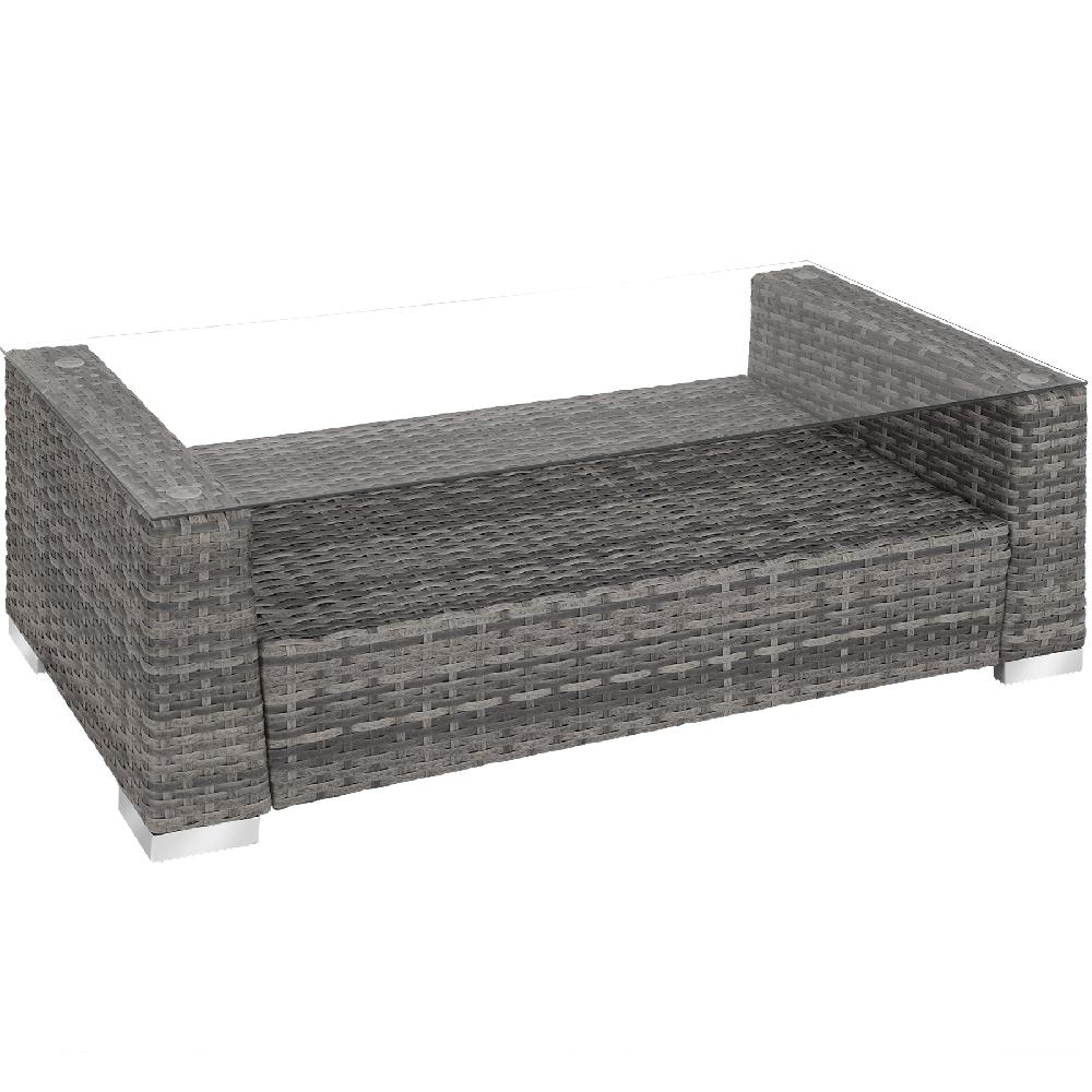 TECTAKE Conjunto De Ratán Con Estructura De Aluminio