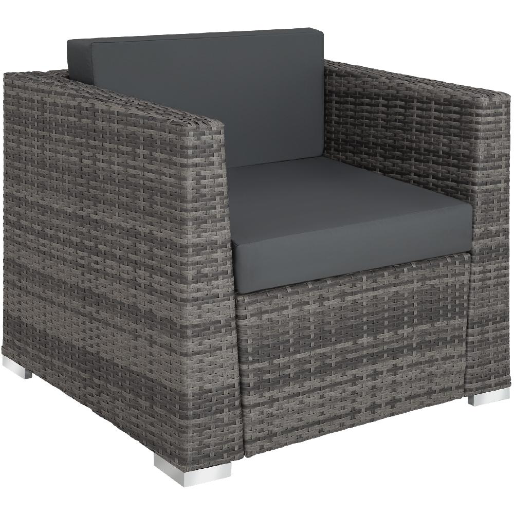 TECTAKE Conjunto De Ratán Con Estructura De Aluminio