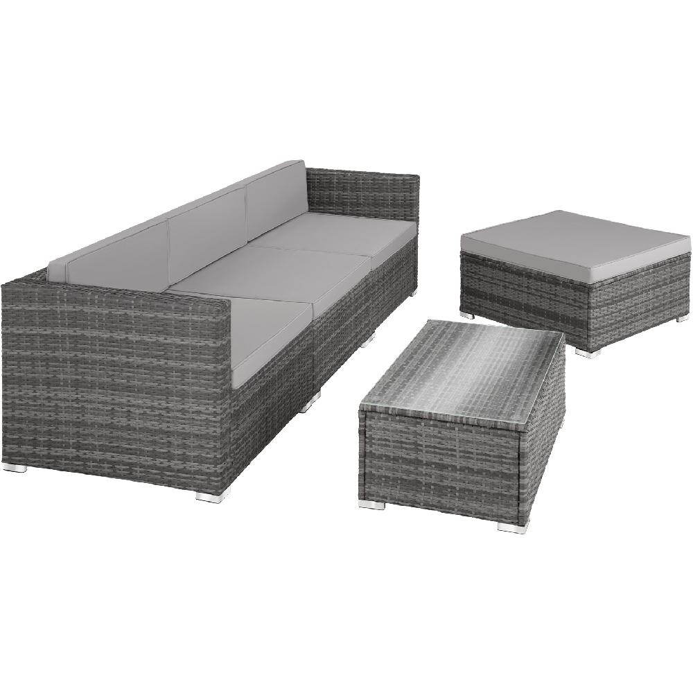 TECTAKE Conjunto De Ratán Para 3-4 Personas