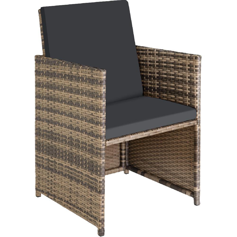 TECTAKE Conjunto De Ratán Para 4-8 Personas