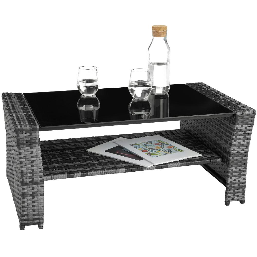 TECTAKE Conjunto De Ratán Para 4 A 6 Personas