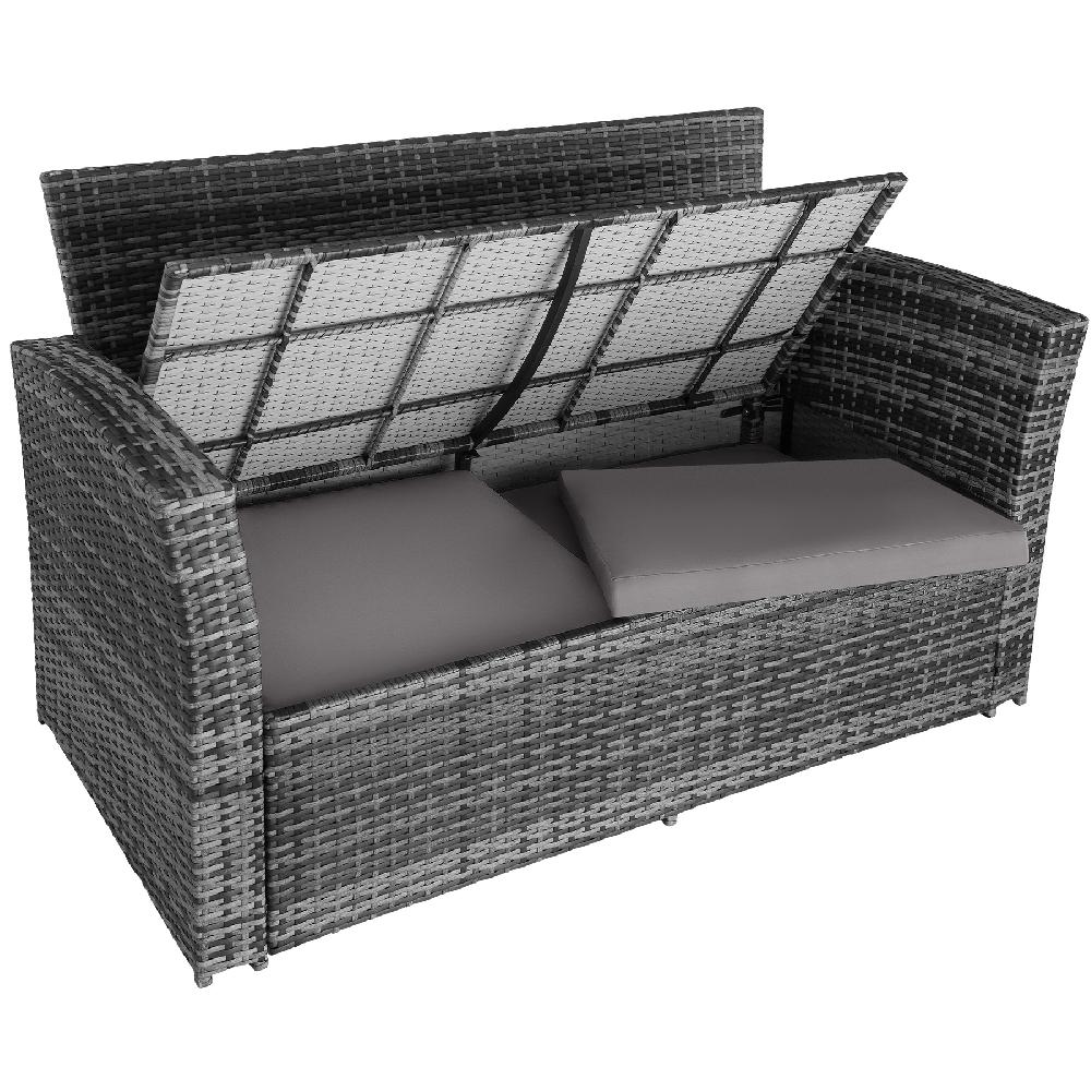 TECTAKE Conjunto De Ratán Para 4 A 6 Personas