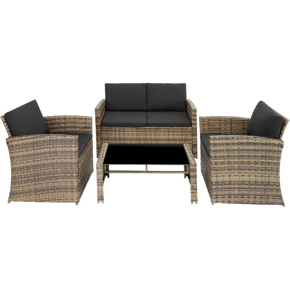 TECTAKE Conjunto De Ratán Para 4 Personas