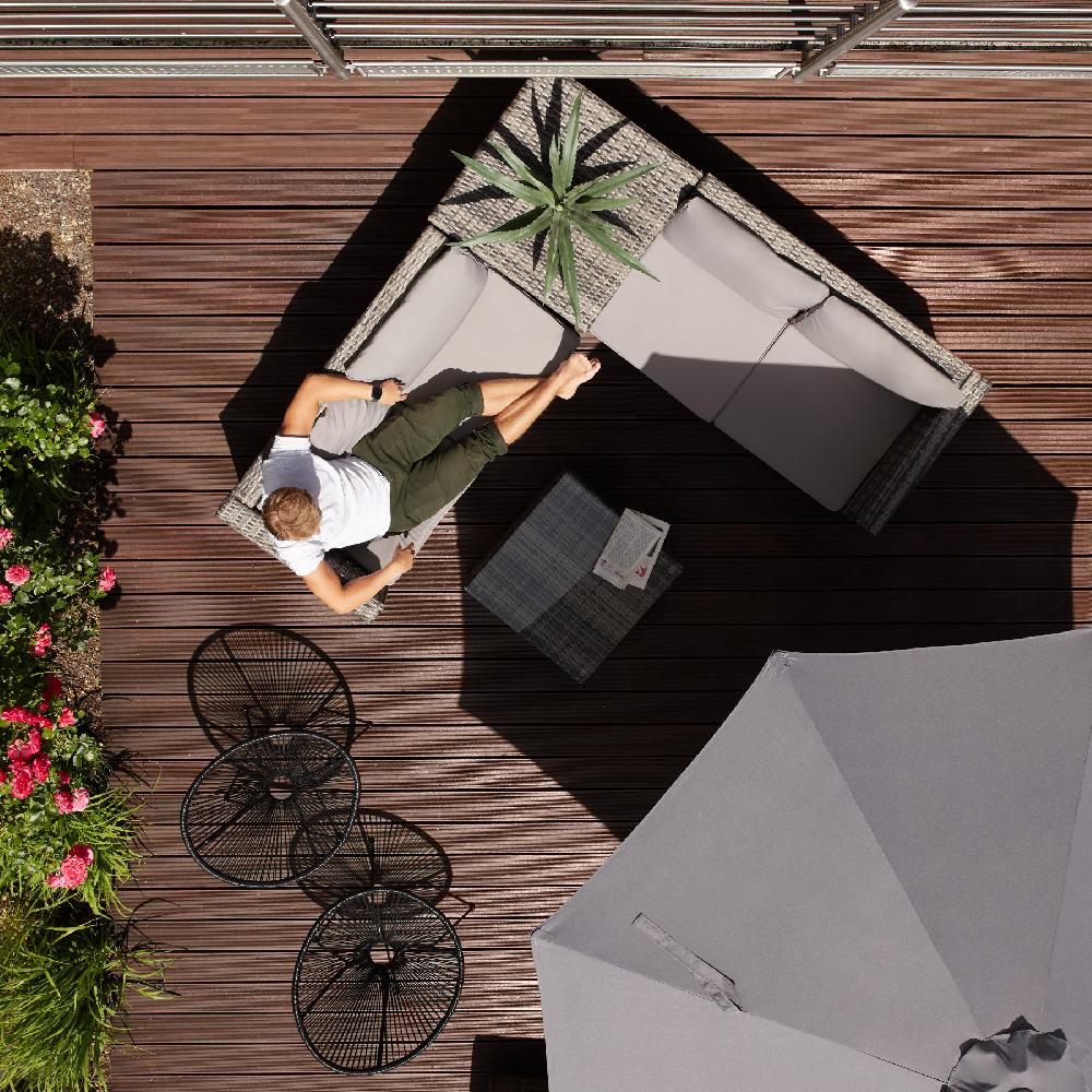 TECTAKE Conjunto De Ratán Para 4 Personas