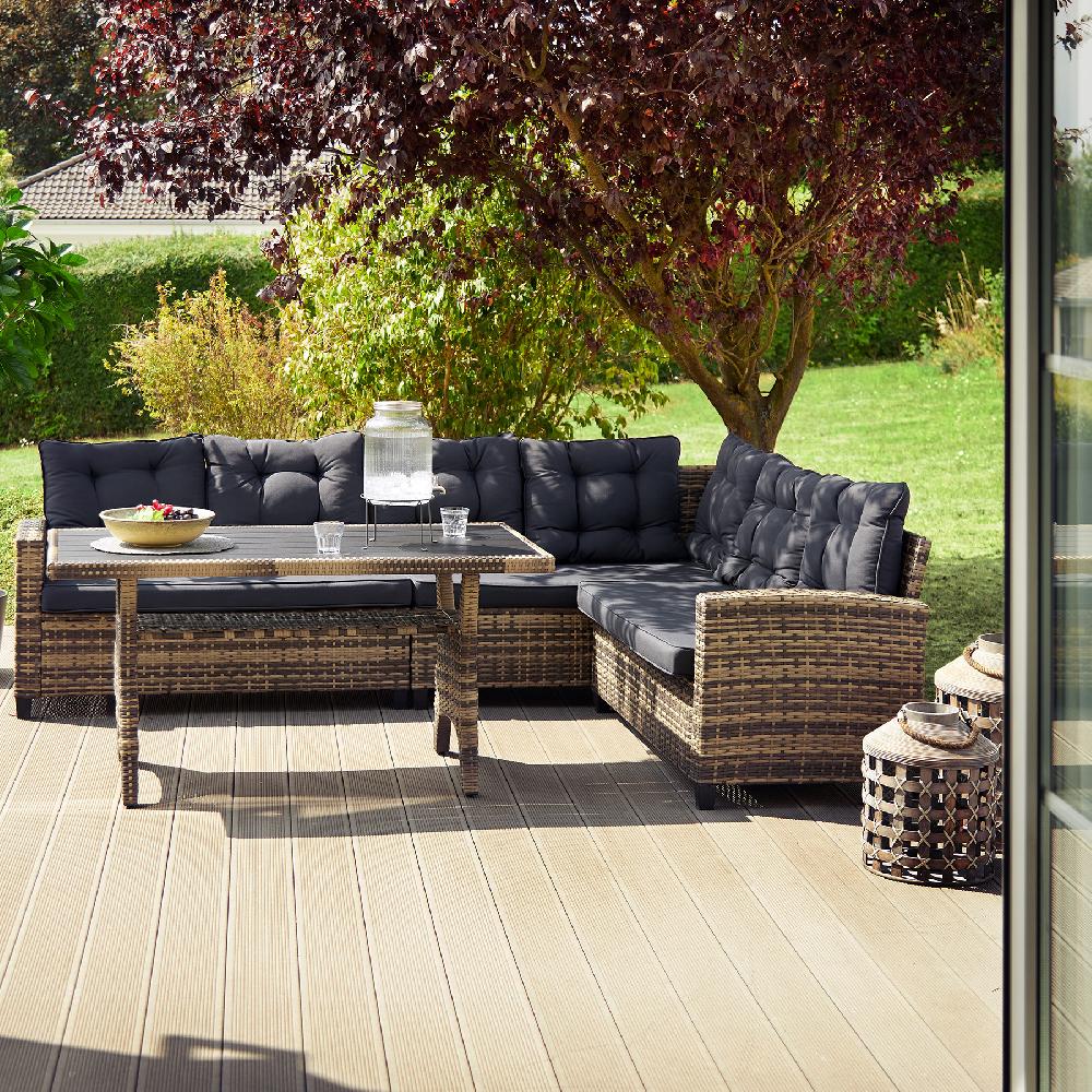 TECTAKE Conjunto De Ratán Para 6 Personas