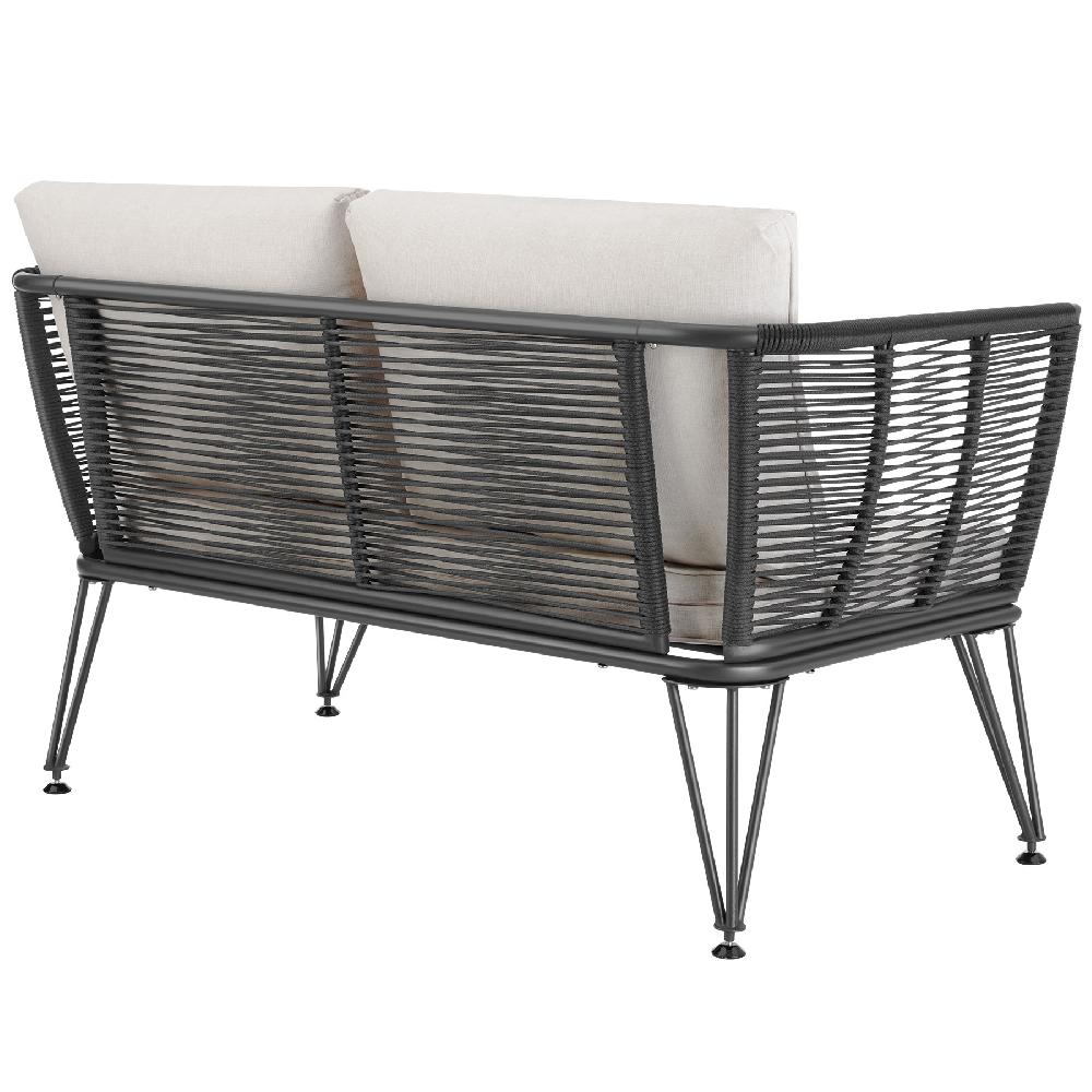 TECTAKE Sofá De Jardín SUNDO En Diseño De Cuerda