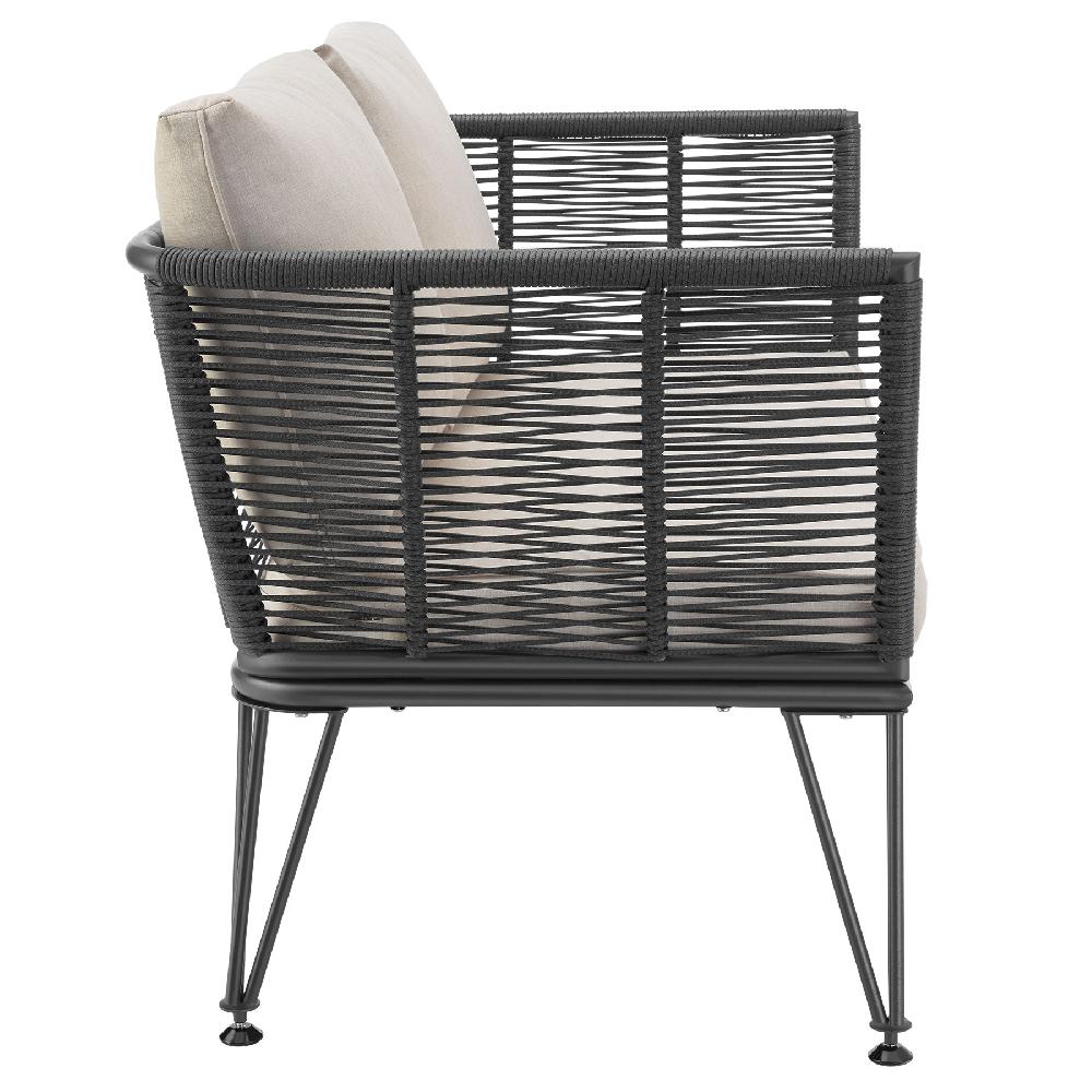 TECTAKE Sofá De Jardín SUNDO En Diseño De Cuerda