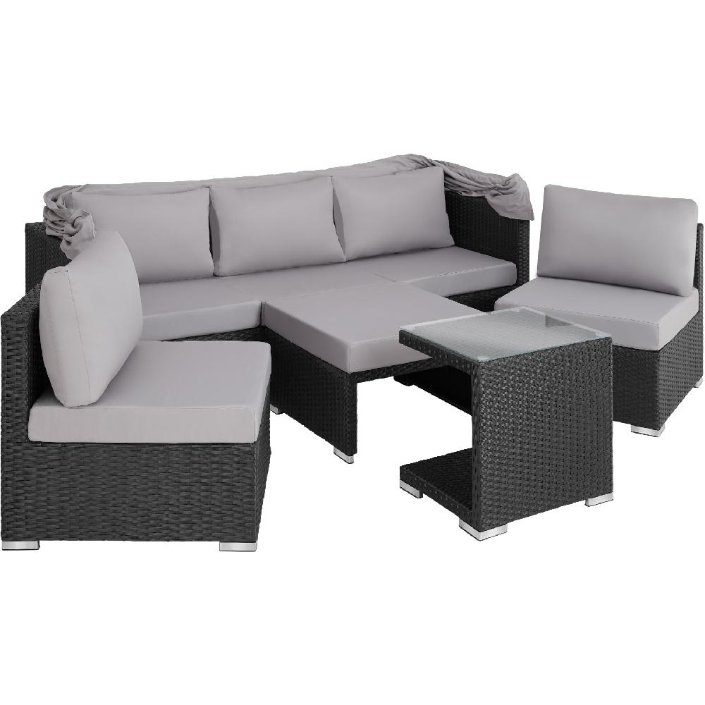 TECTAKE Sofá De Ratán Con Estructura De Aluminio