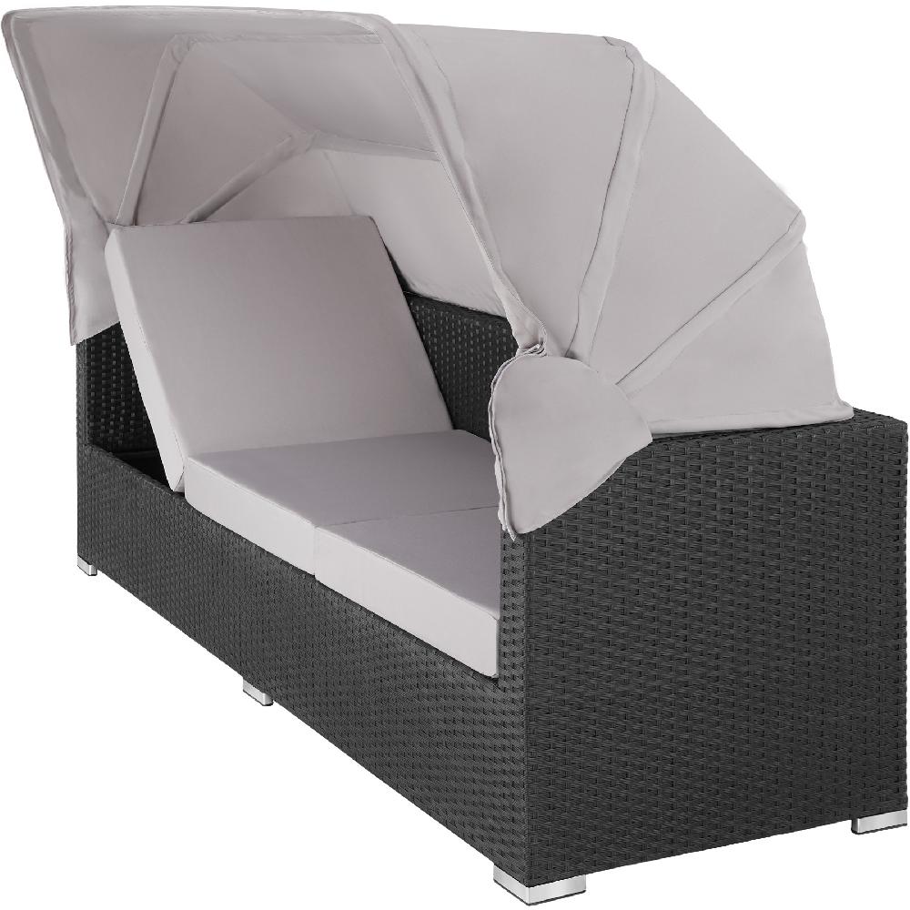 TECTAKE Sofá De Ratán Con Estructura De Aluminio