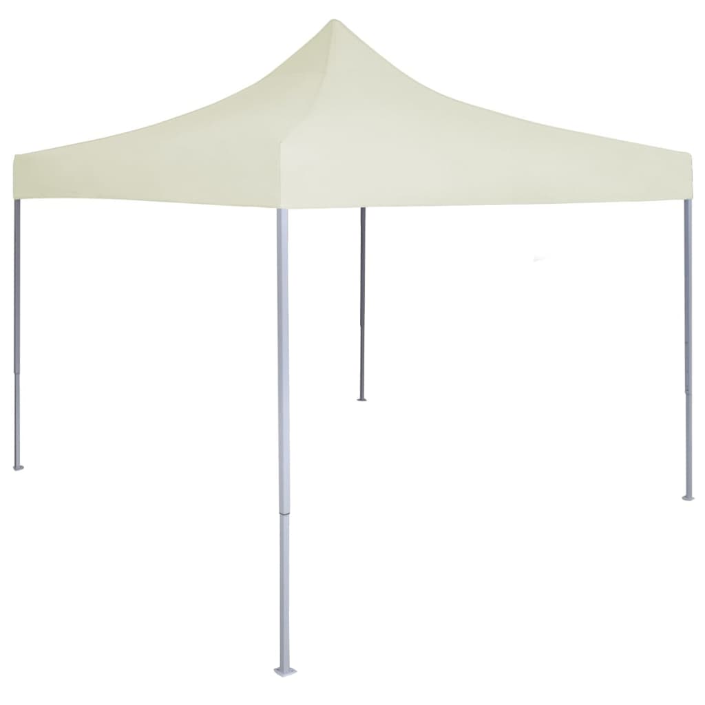 Tienda de fiesta | Carpa plegable profesional acero color crema 2x2 m CFW63980