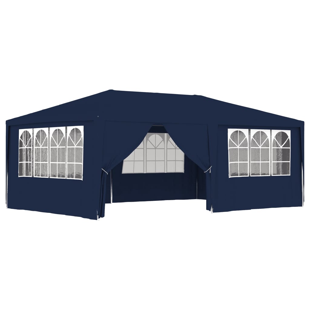 Tienda De Fiesta | Carpa Profesional Para Fiestas Con Paredes Azul 90 G/m² 4x6 M CFW63754