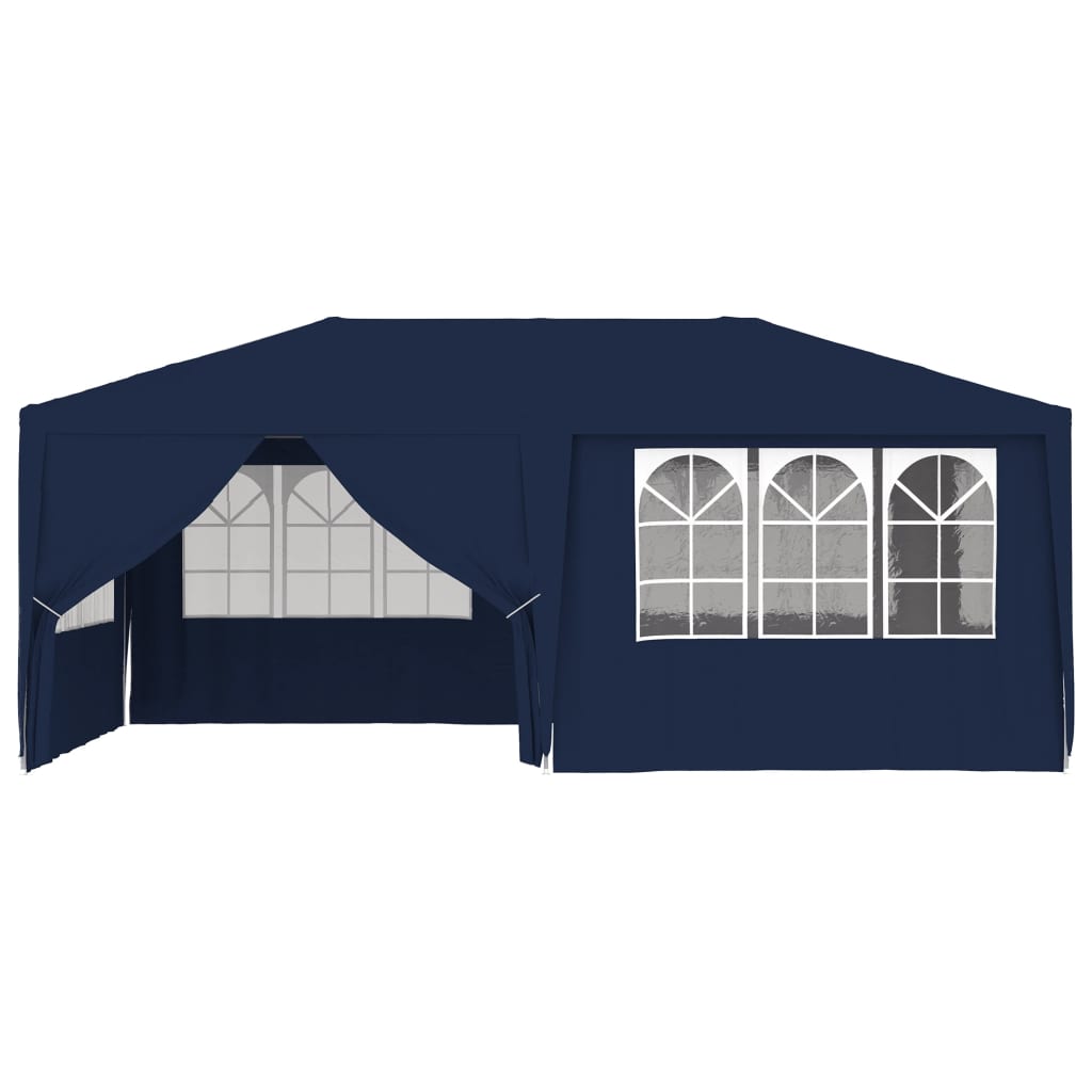 Tienda De Fiesta | Carpa Profesional Para Fiestas Con Paredes Azul 90 G/m² 4x6 M CFW63754
