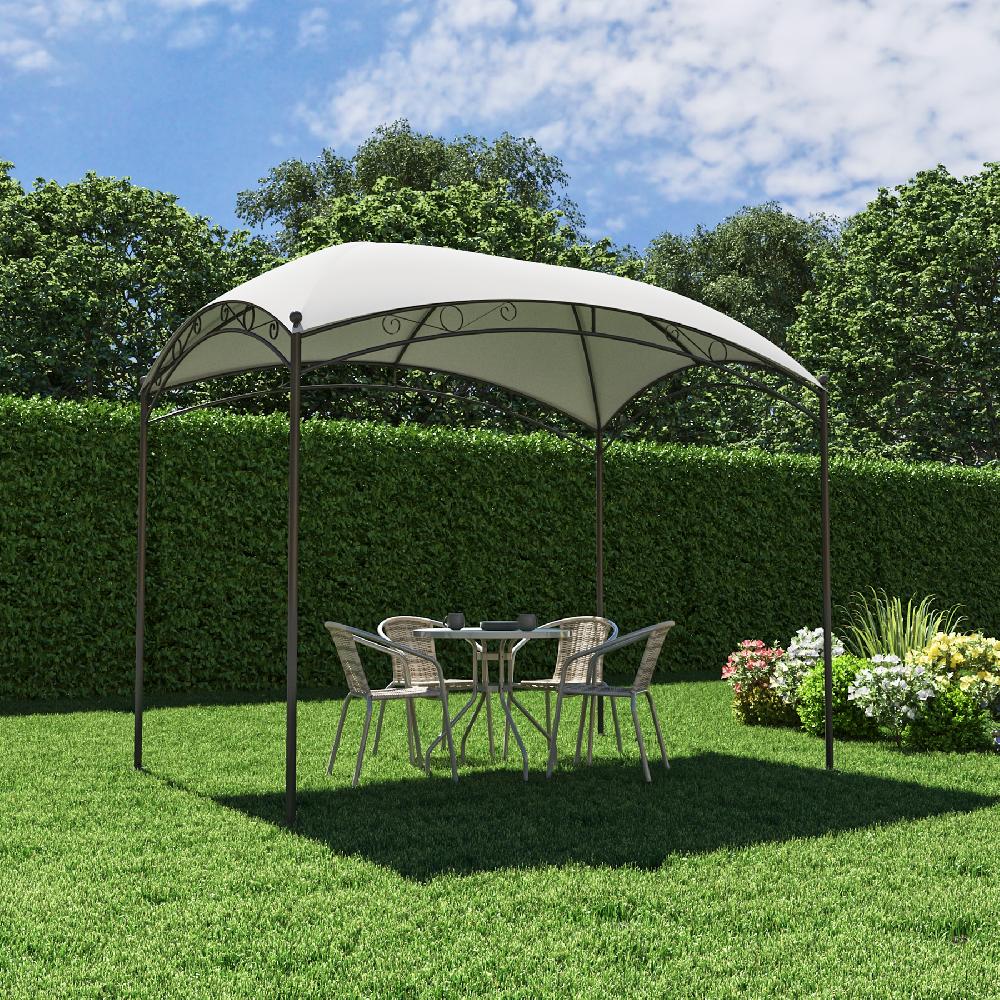 Toldo Pérgola Occo De Poliéster Blanco De 198x296 Cm