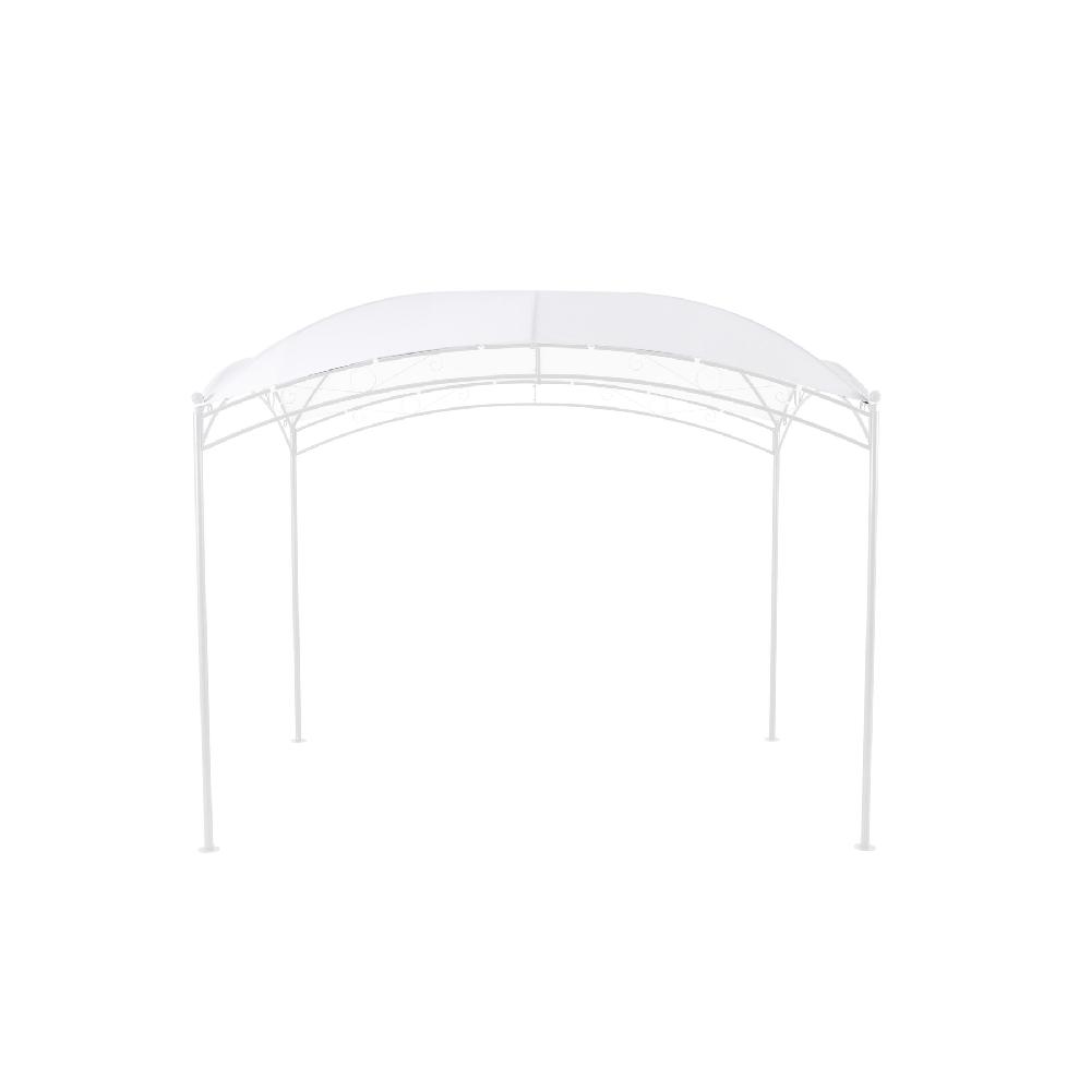 Toldo pérgola Occo de poliéster blanco de 198x296 cm