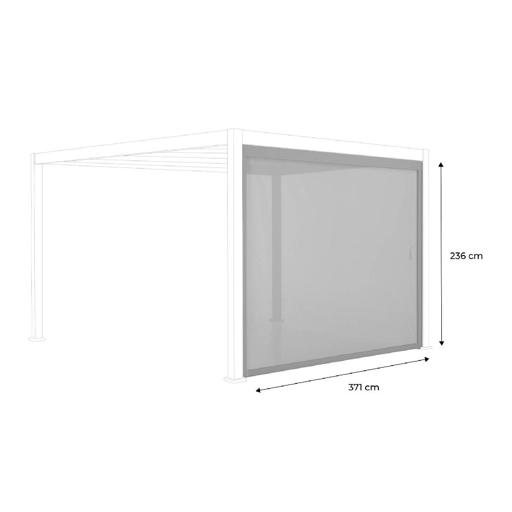 Toldo Vertical De 4m Para Pérgola Triomphe Triomphe Toldo 4m Gris