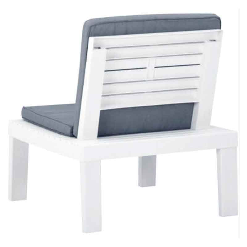 TRESILLO MOLOK + COJINES BLANCO CONJUNTO