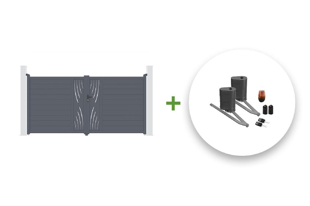 VELETA 350B180 cancela automática batiente + Motor brazo B500